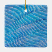 Abstract zeegezicht gebroken golven 21 keramisch ornament (Achterkant)