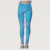 Abstract zeegezicht gebroken golven 21 leggings (Voorkant)