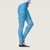 Abstract zeegezicht gebroken golven 21 leggings (Rechts)