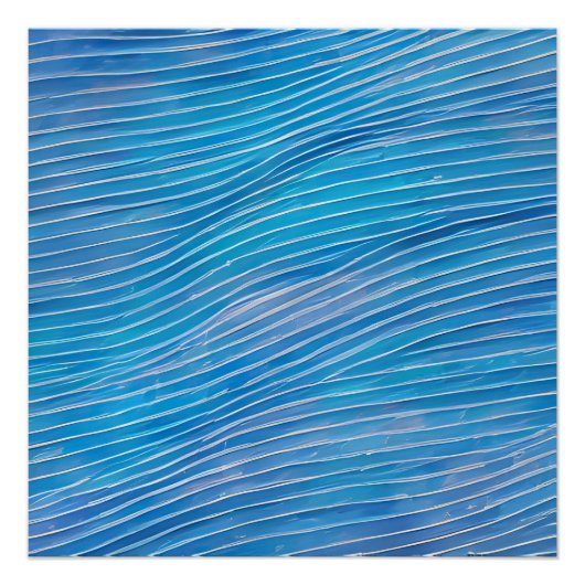 Abstract zeegezicht gebroken golven 21 perfect poster (Voorkant)