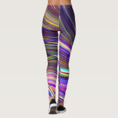 Abstract zeegezicht gebroken golven 24 leggings (Achterkant)