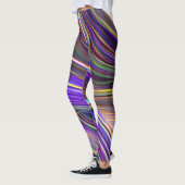 Abstract zeegezicht gebroken golven 24 leggings (Links)