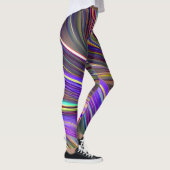 Abstract zeegezicht gebroken golven 24 leggings (Rechts)
