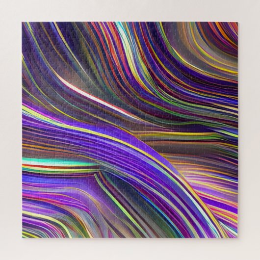 Abstract zeegezicht gebroken golven 24 legpuzzel (Verticaal)