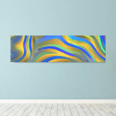 Abstract zeegezicht gebroken golven 25 canvas afdruk (Insitu (Houten vloer))