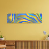 Abstract zeegezicht gebroken golven 25 canvas afdruk (Insitu (Woonkamer))