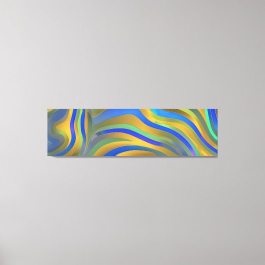 Abstract zeegezicht gebroken golven 25 canvas afdruk (Voorkant)