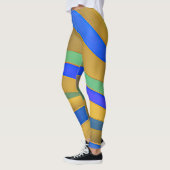 Abstract zeegezicht gebroken golven 25 leggings (Links)