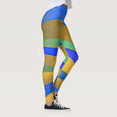 Abstract zeegezicht gebroken golven 25 leggings (Rechts)