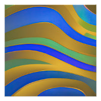 Abstract zeegezicht gebroken golven 25