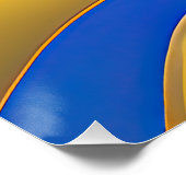 Abstract zeegezicht gebroken golven 25 perfect poster (Hoek)