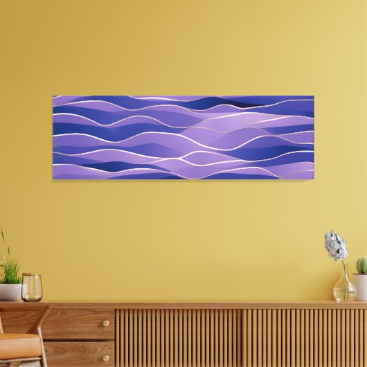 Abstract zeegezicht gebroken golven 26 canvas afdruk (Insitu (Woonkamer))