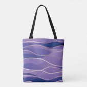 Abstract zeegezicht gebroken golven 26 tote bag (Achterkant)
