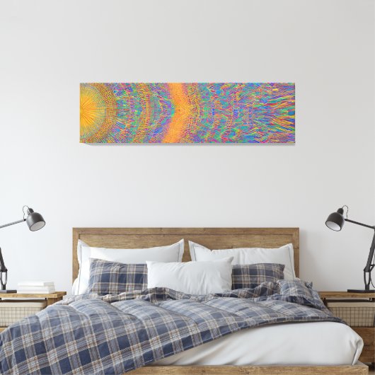 Abstract zeegezicht gebroken golven 27 canvas afdruk (Insitu (Slaapkamer))