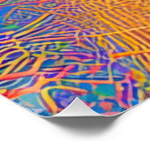 Abstract zeegezicht gebroken golven 27 perfect poster (Hoek)