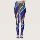 Abstract zeegezicht gebroken golven 33 leggings (Voorkant)