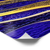 Abstract zeegezicht gebroken golven 33 perfect poster (Hoek)