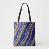 Abstract zeegezicht gebroken golven 33 tote bag (Voorkant)