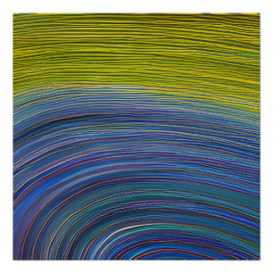 Abstract Zeegezicht Gebroken Golven 34 Perfect Poster