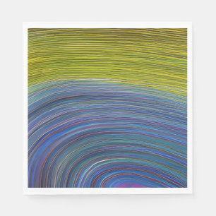 Abstract zeegezicht gebroken golven 34 servet