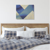 Abstract zeegezicht gebroken Zig Zag Waves 09 Canvas Afdruk (Insitu (Slaapkamer))