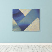 Abstract zeegezicht gebroken Zig Zag Waves 09 Canvas Afdruk (Insitu (Houten vloer))