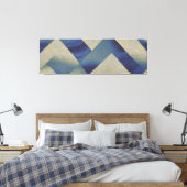 Abstract zeegezicht gebroken Zig Zag Waves 09 Canvas Afdruk (Insitu (Slaapkamer))