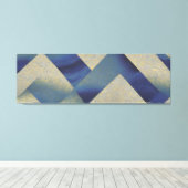 Abstract zeegezicht gebroken Zig Zag Waves 09 Canvas Afdruk (Insitu (Houten vloer))