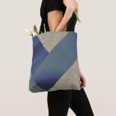 Abstract zeegezicht gebroken zigzag golven 09 tote bag (Dichtbij)