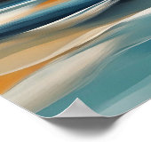 Abstract Zeegezicht Zee Ocean Design 316 Poster (Hoek)