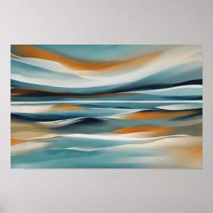 Abstract Zeegezicht Zee Ocean Design 316 Poster