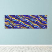 Abstract Zeelandschap Gebroken Golven 33 Canvas Afdruk (Insitu (Houten vloer))