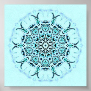 abstract zeeschuimprint poster