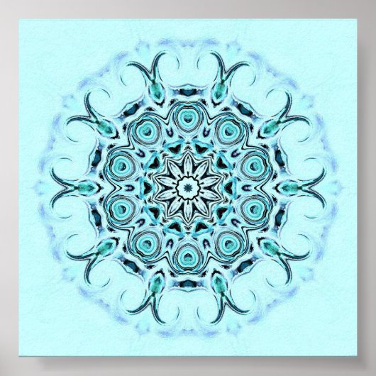 abstract zeeschuimprint poster (Voorkant)