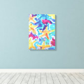 Abstract Zeester Oceaanrif Canvas Afdruk (Insitu (Houten vloer))
