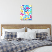 Abstract Zeester Oceaanrif Canvas Afdruk (Insitu (Slaapkamer))