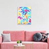 Abstract Zeester Oceaanrif Canvas Afdruk (Insitu (Woonkamer))