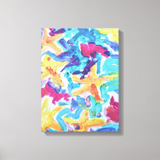 Abstract Zeester Oceaanrif Canvas Afdruk