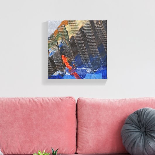 Abstract zeil canvas afdruk (Insitu (Woonkamer))