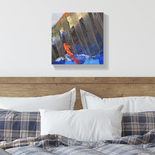 Abstract zeil canvas afdruk (Insitu (Slaapkamer))