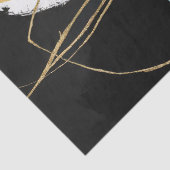 Abstract Zen Achtergrond Goud Zwart Groen Decoupag Tissuepapier (Detail)