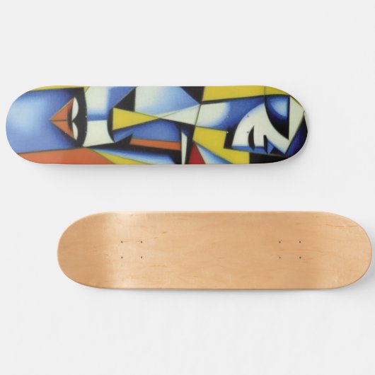 Abstract Zen Cubist Skateboard (Horizontaal)