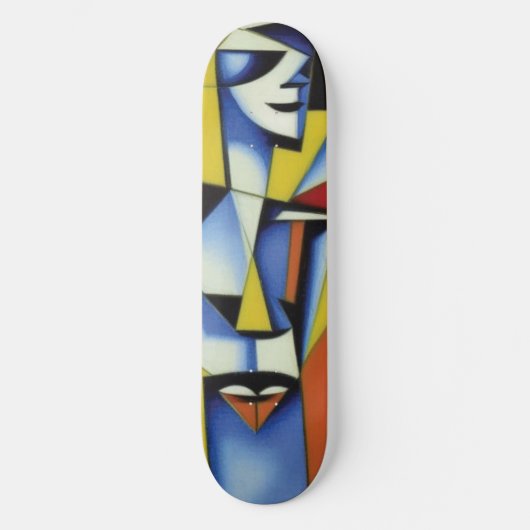 Abstract Zen Cubist Skateboard (Voorkant)