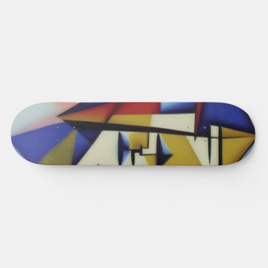 Abstract Zen Cubist Skateboard (Horizontaal)