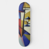 Abstract Zen Cubist Skateboard (Voorkant)