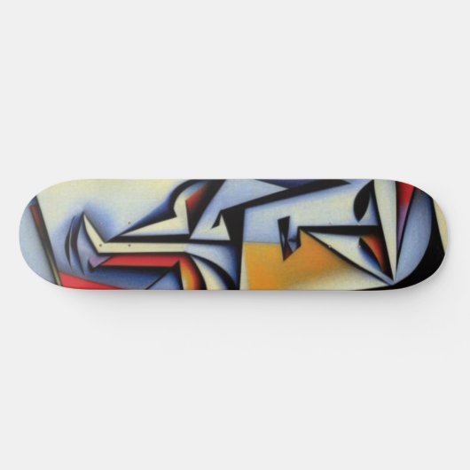 Abstract Zen Cubist Skateboard (Horizontaal)