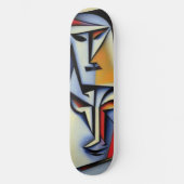 Abstract Zen Cubist Skateboard (Voorkant)