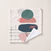 Abstract Zen in rood thema nr. 2 Bad Handdoek (Wasdoekje)