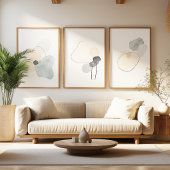 Abstract Zen Shapes Minimalist Wall Art Set