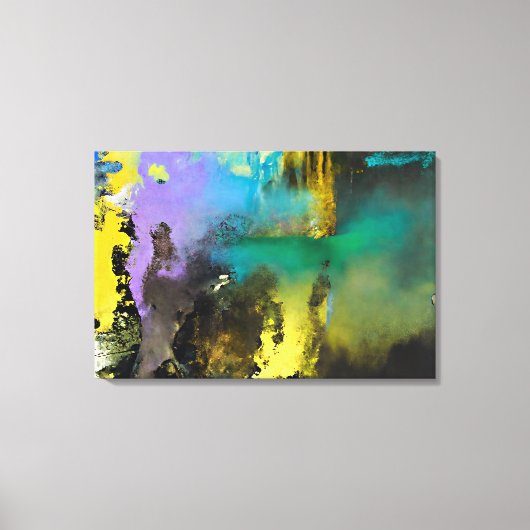 Abstract Zen Waterval Canvasprint, Japandi Muurdec Canvas Afdruk (Voorkant)